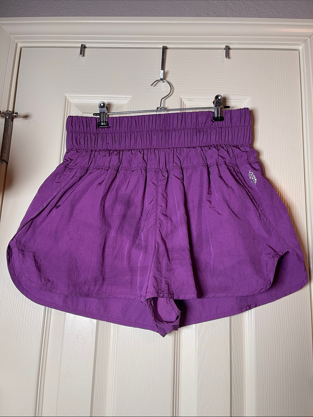 Free People Violet High-Waist Athletic Shorts